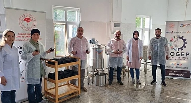 Propolis üretim hattı start verdi
