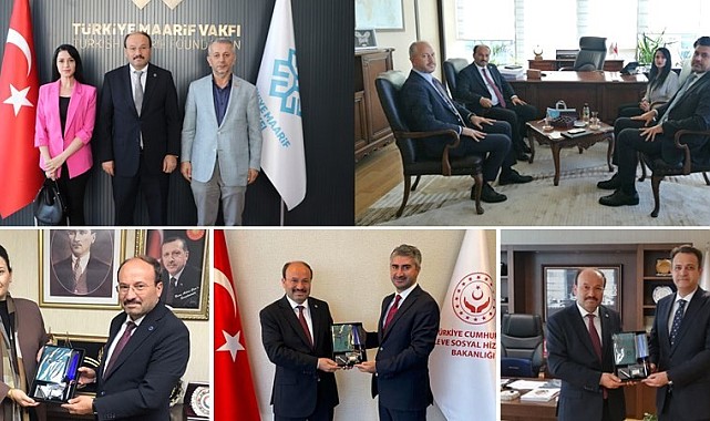 Rektör Çakmak Ankara'da çeşitli temaslarda bulundu