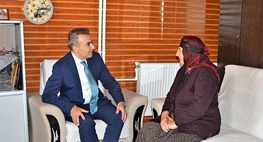 Vali Çiçek’ten şehit annesine ziyaret