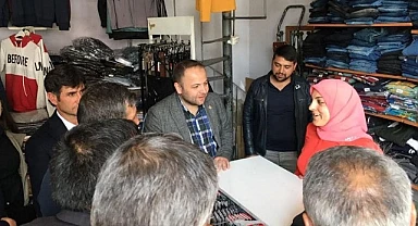 Vekil Koç, Göle’de esnaf ziyaretine çıktı