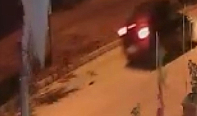 Yola fırlayan kedi arabanın altında kaldı, o anlar kameraya yansıdı