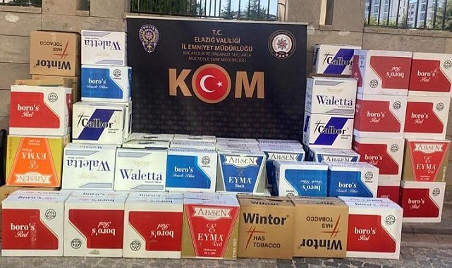 780 bin dal kaçak makaron ele geçirildi: 1 gözaltı