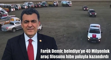 Başkan Demir, Belediyenin araç filosunu tanıttı