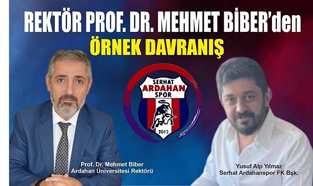 BAŞKAN YUSUF ALP YILMAZ’DAN REKTÖR BİBER’E TEŞEKÜR