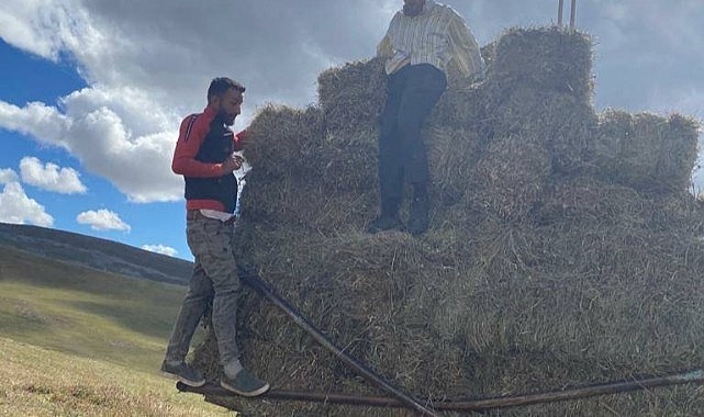 Çiftçi balyaları satmaya başladı