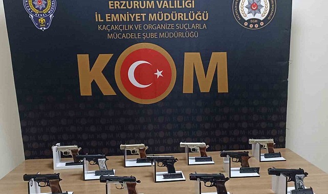 El yapımı tabanca ele geçirildi