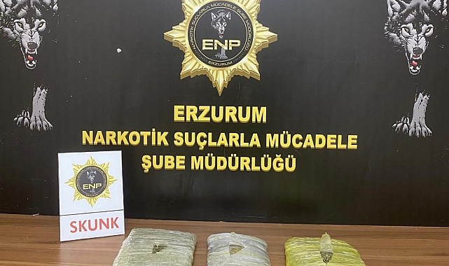 Erzurum'da uyuşturucu operasyonu