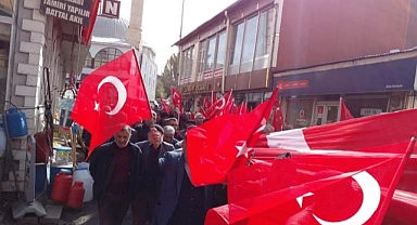 Göle’de Filistin’e destek yürüyüşü yapıldı