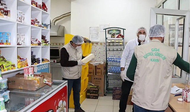 Kars'ta okul kantinleri denetlendi