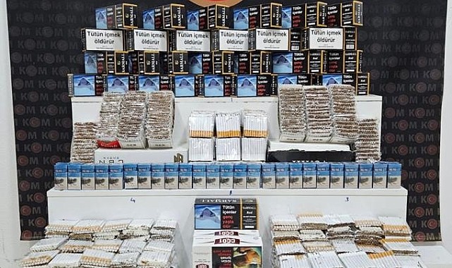 Kars'ta polis kaçak tütün mamulleri ele geçirdi