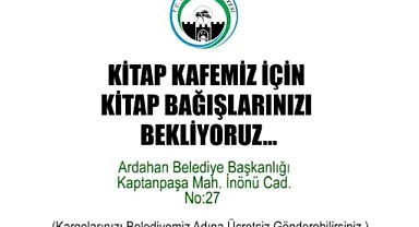 Kitap kafe, kitap bağışı bekliyor