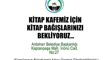 Kitap kafe, kitap bağışı bekliyor