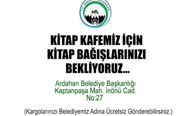 Kitap kafe, kitap bağışı bekliyor