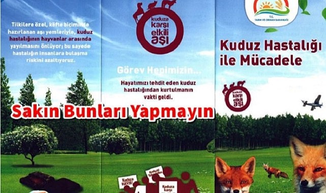 Kuduz hastalığı için doğaya aşılı yem bırakıldı