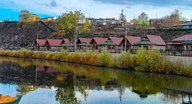 Kura Nehri'nde hayran bırakan manzara