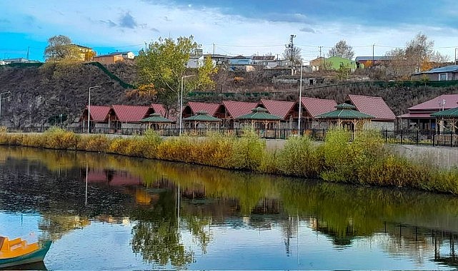 Kura Nehri'nde hayran bırakan manzara