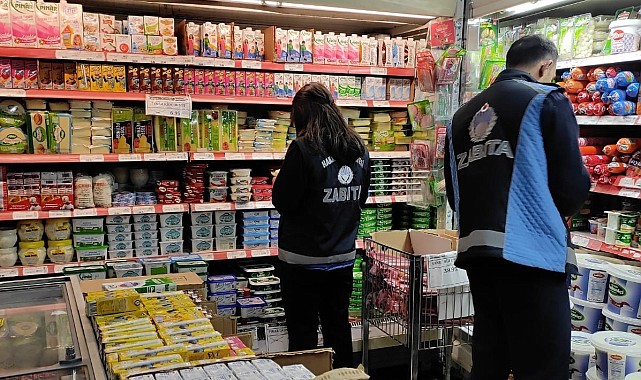 Marketlerde etiket denetimi yapıldı