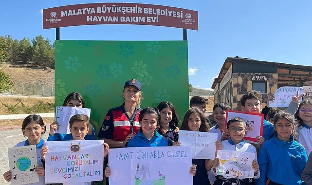 Öğrenciler hayvan barınağını gezdi