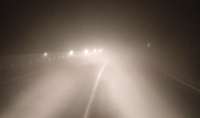 Ulgar Geçidi'nde görüş mesafesi 5 metreye kadar düştü
