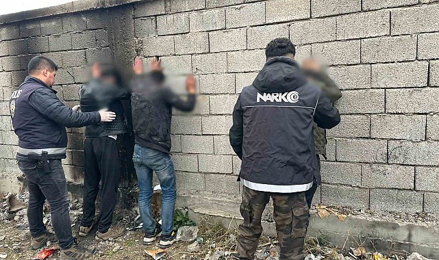 Uyuşturucu bağımlılarına şok baskın