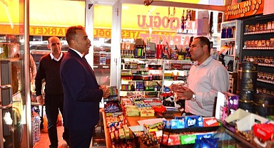 Vali Çiçek’ten esnaf ziyareti