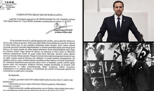 Vekil İncesu, Bakan Tekin’e kapatılan köy okullarını sordu