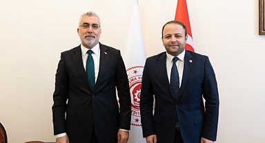 Vekil Koç, Çalışma Bakanı Işıkhan ile görüştü