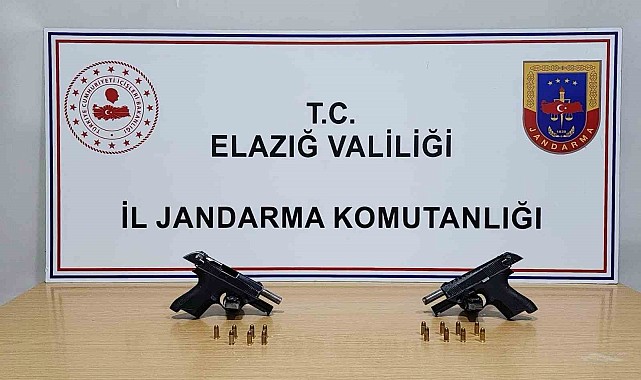 2 adet ruhsatsız tabanca ele geçirildi