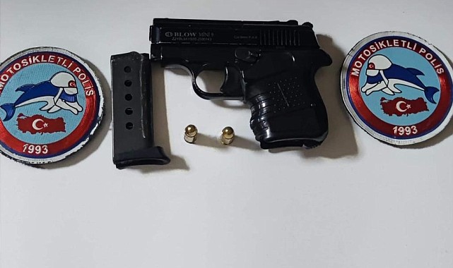 2 adet ruhsatsız tabanca ele geçirildi