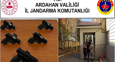 Ardahan’da ruhsatsız tabanca ele geçirildi