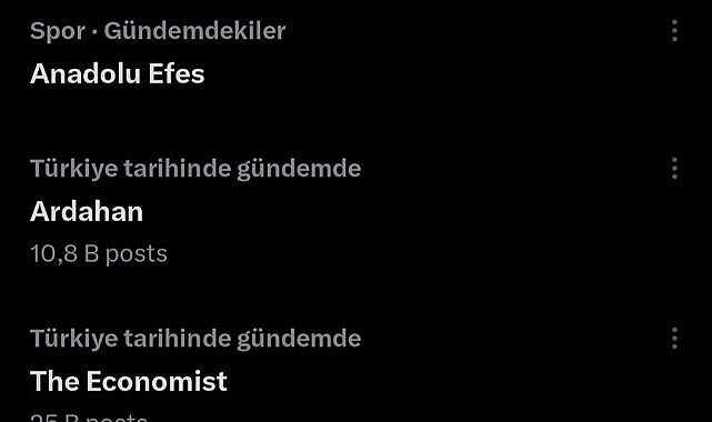 Ardahan Twitter'da gündem oldu