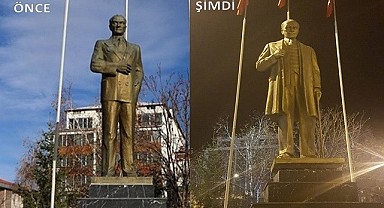 Ata’nın heykeli vatandaşları ikiye böldü