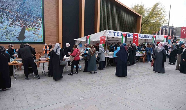 Kurulan hayır çarşısı geliri Filistin'e bağışlanacak
