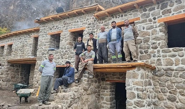 Tarihi taş evlerinde restorasyon çalışmaları sona erdi