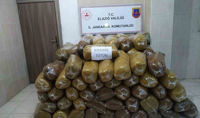 380 kilo kıyılmış tütün ele geçirildi