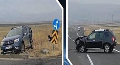 Ardahan-Kars kara yolunda trafik kazası