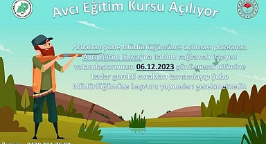 Avcılık kursu açılıyor