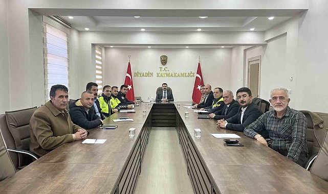 Diyadin'de kış tedbirleri toplantısı yapıldı
