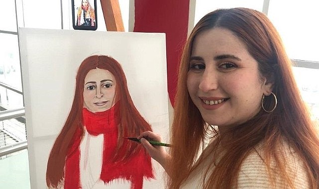 Göle Meslek Yüksek okulunda resim sergisi