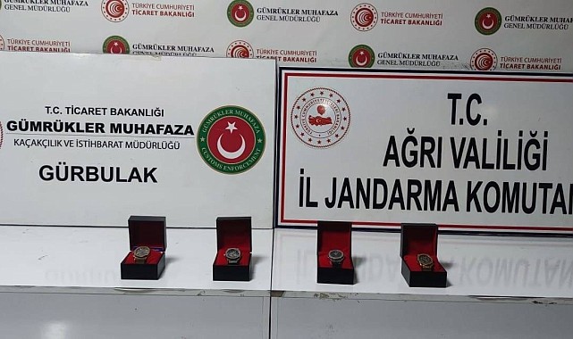 Gümrük kaçağı saat ele geçirildi