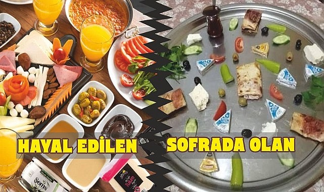 Kahvaltının tadı kaçtı... Sofralar tepsiye dönüştü