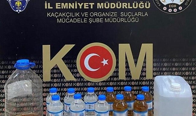Kars'ta kaçak içki ele geçirildi