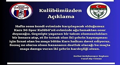 Maça damga vuran iki şehrin kardeşliği olsun!