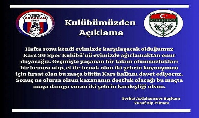 Maça damga vuran iki şehrin kardeşliği olsun!