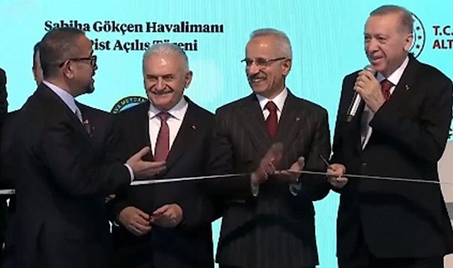 Sabiha Gökçen'de 2. pist açıldı! Cumhurbaşkanı Erdoğan ile Sabancı arasında güldüren diyalog