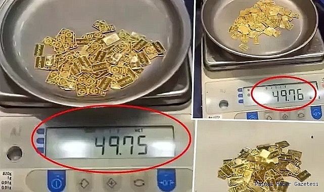 Sertifikalı gram altından da çaldılar