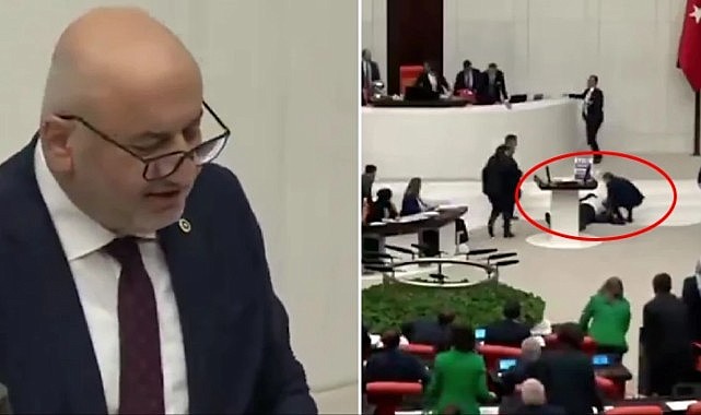 TBMM'de korku dolu anlar! SP milletvekili Hasan Bilmez konuşma yaparken kürsüde fenalaşıp bayıldı