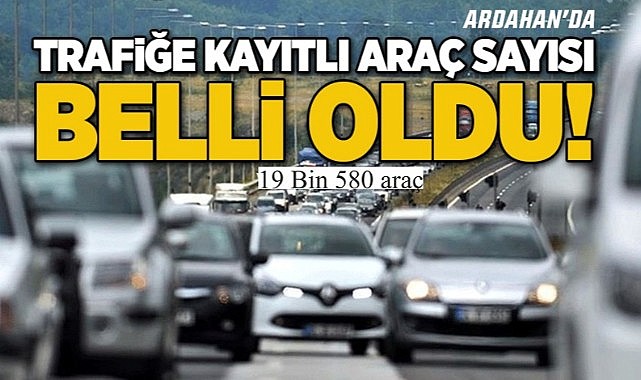 TÜİK Ardahan’daki araç sayısını açıkladı!