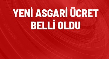 Yeni asgari ücret  belli oldu