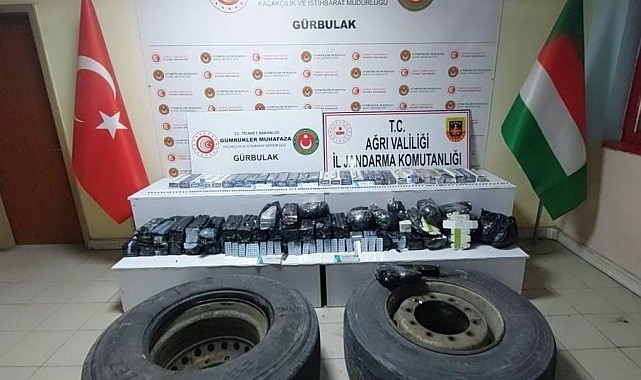 Ağrı'da 8 milyon TL değerinde kaçak malzeme ele geçirildi